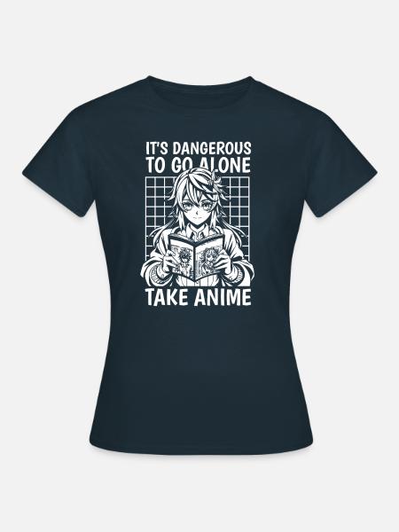 Anime Manga Manga - Dame-T-shirt - marineblå