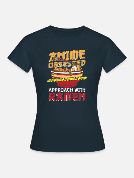 Anime Manga Ramen Schüssel - Frauen T-Shirt - Navy
