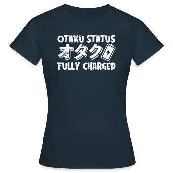 Anime Manga Energie Otaku - T-shirt Femme - marine - Devant - AI Model Female 172 dark (172cm)