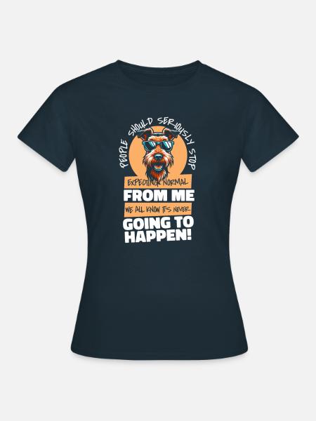 Airedale Terrier - Frauen T-Shirt - Navy