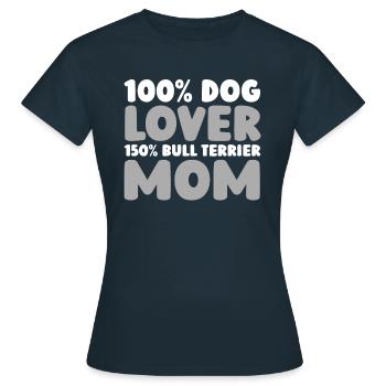 Bull terrier - T-shirt Femme - marine - Devant - AI Model Female 172 dark (172cm)