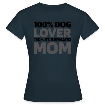 Bernhardiner - Frauen T-Shirt - Navy - Vorne - AI Model Female 172 dark (172cm)