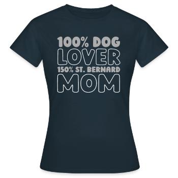 Bernhardiner - Frauen T-Shirt - Navy - Vorne - AI Model Female 172 dark (172cm)