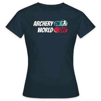 Tir à l’arc Tir à l’arc Tir à l’arc - T-shirt Femme - marine - Devant - AI Model Female 172 dark (172cm)