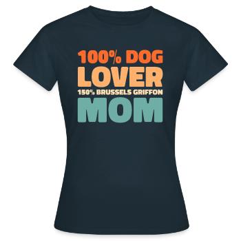 Brussels Griffon - Women's T-Shirt - navy - Front - AI Model Female 172 dark (172cm)
