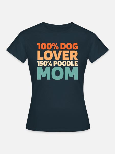 Pudel - Frauen T-Shirt - Navy