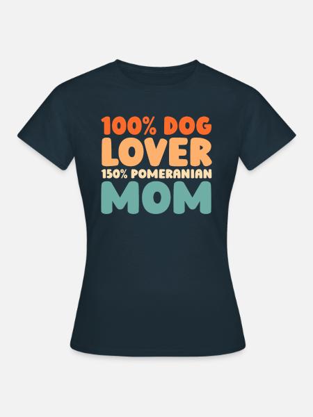 Pomeranian - Frauen T-Shirt - Navy