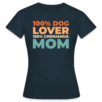 Chihuahua - T-shirt Femme - marine - Devant - AI Model Female 172 dark (172cm)
