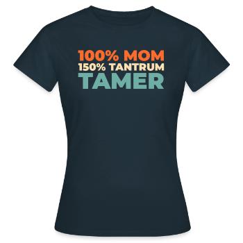 Mom Mom - Women's T-Shirt - navy - Front - AI Model Female 172 dark (172cm)