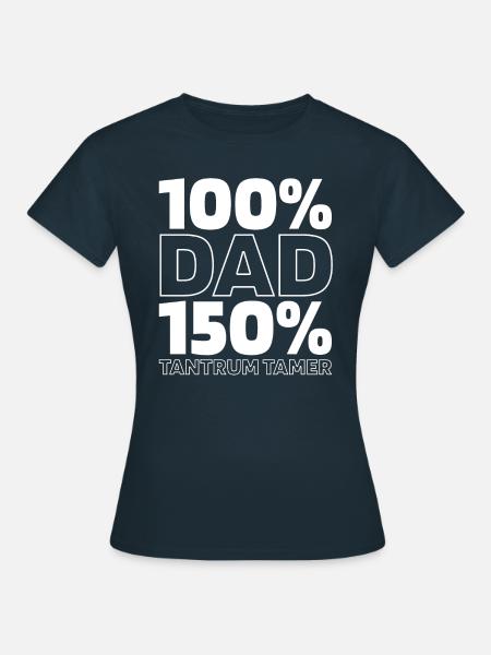 Vater Papa - Dame-T-shirt - marineblå