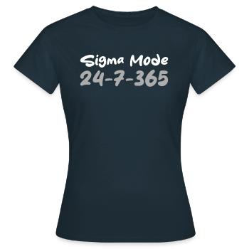 Schwesternschaft Soroitas Sigma Modus - Frauen T-Shirt - Navy - Vorne - AI Model Female 172 dark (172cm)
