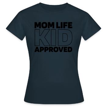 Mom Mom - Women's T-Shirt - navy - Front - AI Model Female 172 dark (172cm)