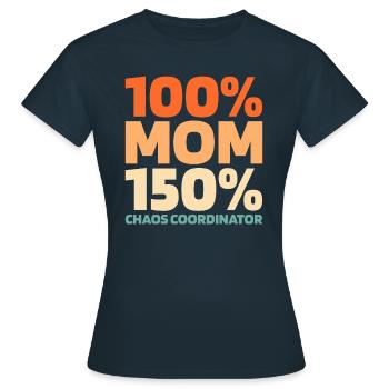 Mom Mom - Women's T-Shirt - navy - Front - AI Model Female 172 dark (172cm)