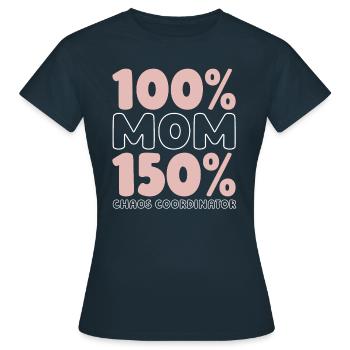 Mom Mom - Women's T-Shirt - navy - Front - AI Model Female 172 dark (172cm)
