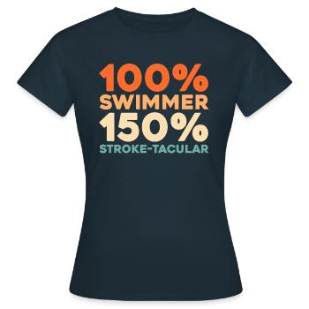 Nageurs nageurs - T-shirt Femme - marine - Devant - AI Model Female 172 dark (172cm)