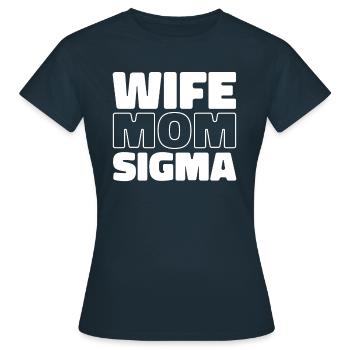 Sorority Soroitas Sigma Mama - Women's T-Shirt - navy - Front - AI Model Female 172 dark (172cm)