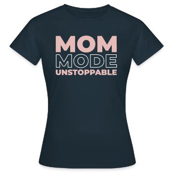 Mom Mom - Women's T-Shirt - navy - Front - AI Model Female 172 dark (172cm)