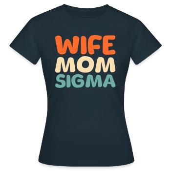Sorority Soroitas Sigma Mama - Women's T-Shirt - navy - Front - AI Model Female 172 dark (172cm)