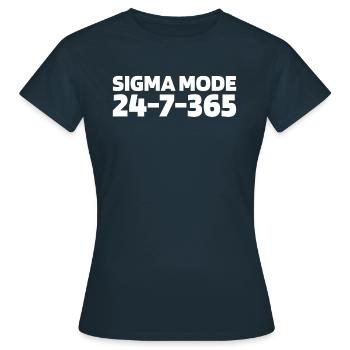 Sorority Soroitas Sigma Modus - Women's T-Shirt - navy - Front - AI Model Female 172 dark (172cm)