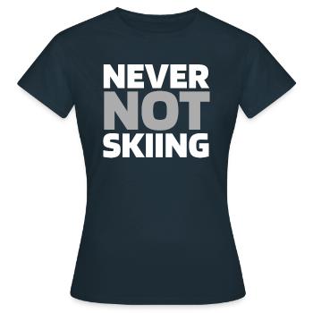 Ski Après-ski - T-shirt Femme - marine - Devant - AI Model Female 172 dark (172cm)