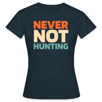 Bow Hunting Bow Hunter - Women's T-Shirt - navy - Front - AI Model Female 172 dark (172cm)