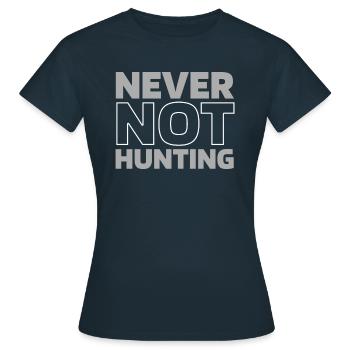 Bow Hunting Bow Hunter - Women's T-Shirt - navy - Front - AI Model Female 172 dark (172cm)
