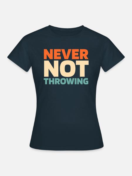 Axtwerfen Axtwerfer - Frauen T-Shirt - Navy