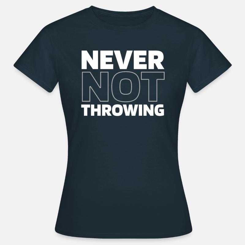 Axtwerfen Axtwerfer - Frauen T-Shirt - Navy