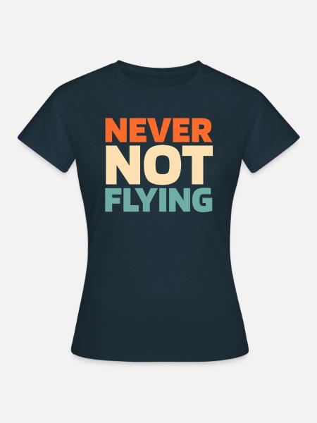 Drohne Quadrocopter - Frauen T-Shirt - Navy