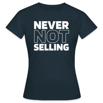 Consultant en assurance Courtier d’assurance - T-shirt Femme - marine - Devant - AI Model Female 172 dark (172cm)
