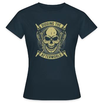 Bow Hunting Bow Hunter Skeleton - Women's T-Shirt - navy - Front - AI Model Female 172 dark (172cm)