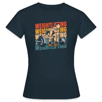 Weightlifting Weightlifting - Women's T-Shirt - navy - Front - AI Model Female 172 dark (172cm)