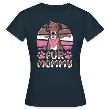 Greyhound Greyhound Mère Chien Maman Pour Maman - T-shirt Femme - marine - Devant - AI Model Female 172 dark (172cm)