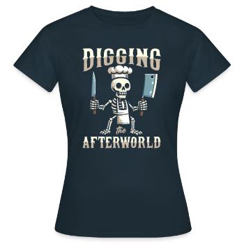 Boucher Boucher Boucher Squelette de Boucher - T-shirt Femme - marine - Devant - AI Model Female 172 dark (172cm)