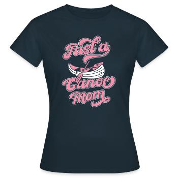 Canoë Canoë Juste une maman canoë - T-shirt Femme - marine - Devant - AI Model Female 172 dark (172cm)