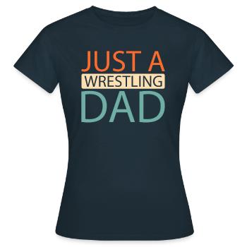 Lutteur Juste un papa lutteur - T-shirt Femme - marine - Devant - AI Model Female 172 dark (172cm)