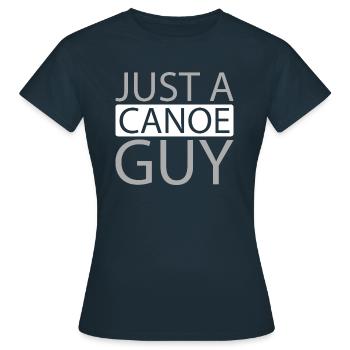 canoë canoë juste un canoë gars - T-shirt Femme - marine - Devant - AI Model Female 172 dark (172cm)