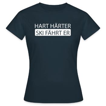 Ski Après-ski - T-shirt Femme - marine - Devant - AI Model Female 172 dark (172cm)