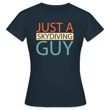 Fallschirmspringer Fallschirmspringen - Frauen T-Shirt - Navy - Vorne - AI Model Female 172 dark (172cm)