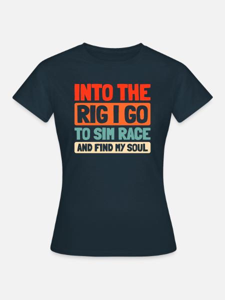 Sim Racing - Frauen T-Shirt - Navy