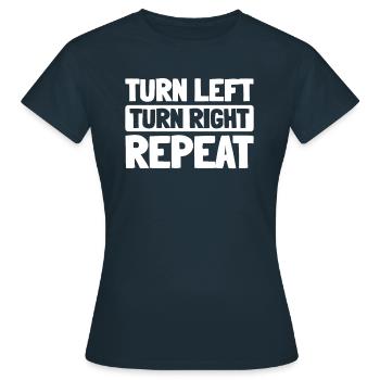 Sim Racing - T-shirt Femme - marine - Devant - AI Model Female 172 dark (172cm)