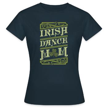 Irish Dance Irischer Tanz - Frauen T-Shirt - Navy - Vorne - AI Model Female 172 dark (172cm)