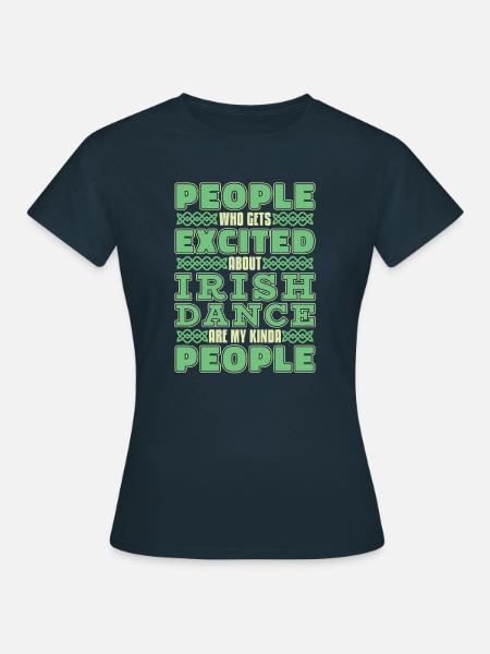 Irish Dance Irischer Tanz - Frauen T-Shirt - Navy