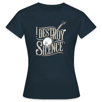 Banjo - Frauen T-Shirt - Navy - Vorne - AI Model Female 172 dark (172cm)