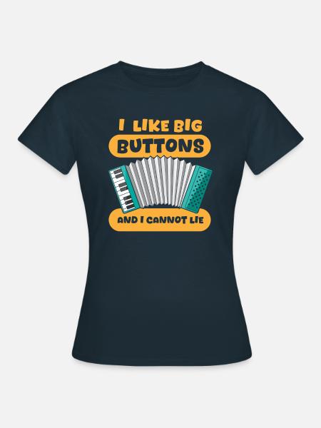 Akkordeon - Frauen T-Shirt - Navy