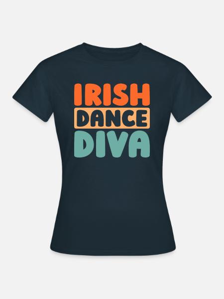 Irish Dance Irischer Tanz - Frauen T-Shirt - Navy