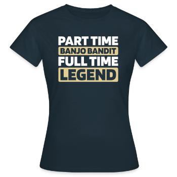 Banjo - Frauen T-Shirt - Navy - Vorne - AI Model Female 172 dark (172cm)