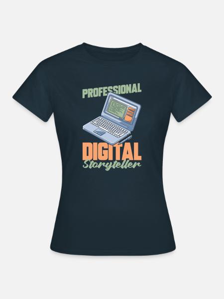 Blogger Bloggen - Frauen T-Shirt - Navy