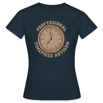 Horloger - T-shirt Femme - marine - Devant - AI Model Female 172 dark (172cm)