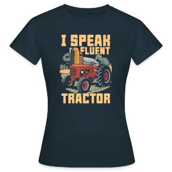 Crop growers - Women's T-Shirt - navy - Front - AI Model Female 172 dark (172cm)